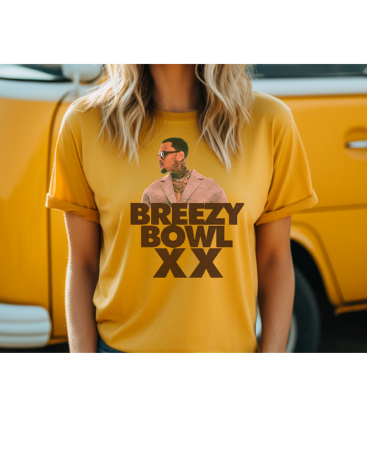 Chris Brown Breezy Bowl XX Concert 2025 Tshirt and 20 Ounce Tumbler Bundle, music Y2K shirt, Celebrity inspired unisex shirt