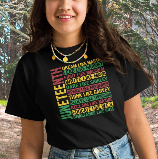 Kids Dream Like Martin Juneteenth 1865 T-shirt, Black History shirt