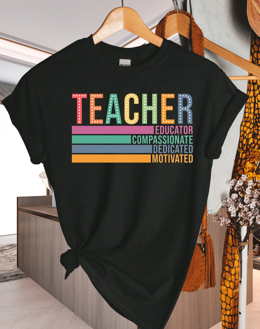 Back to school educator t-shirt, shirts for teachers, first day of school tee