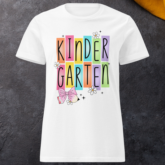 Back to school T-shirt for teachers or Educators. Grades Pre-K through Fifth Grade.