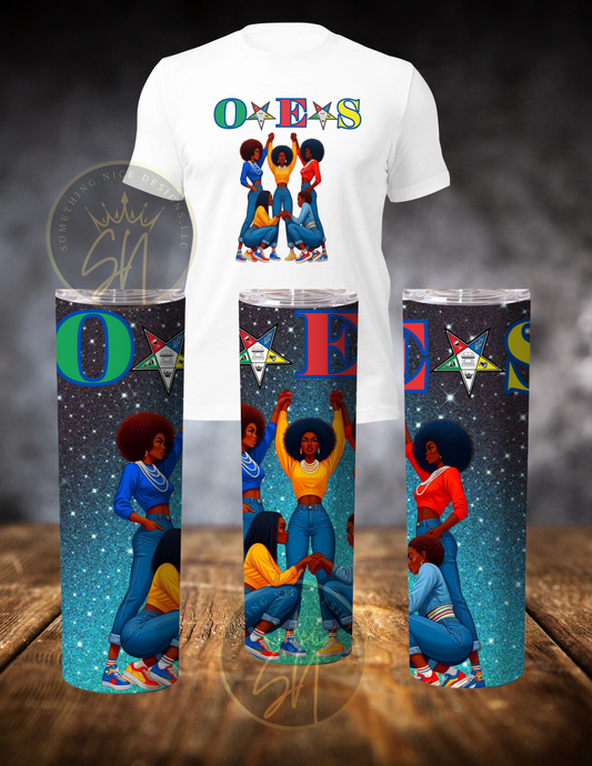 Order of The Eastern Star T-shirt and 20 ounce Insulated Tumbler Bundle!
