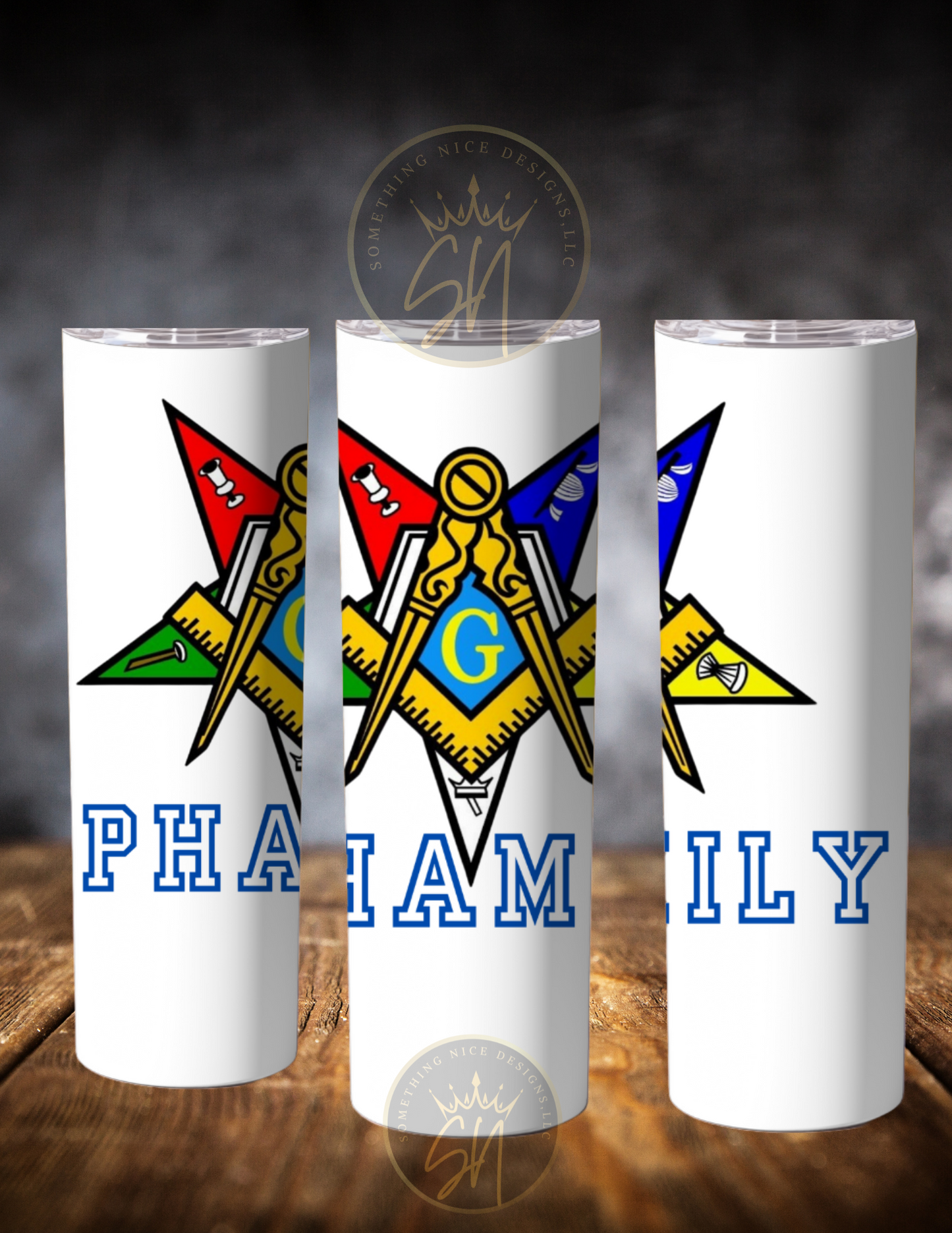 Unisex Free Mason and Order of the Eastern Star 20 ounce Insulated Tumbler.