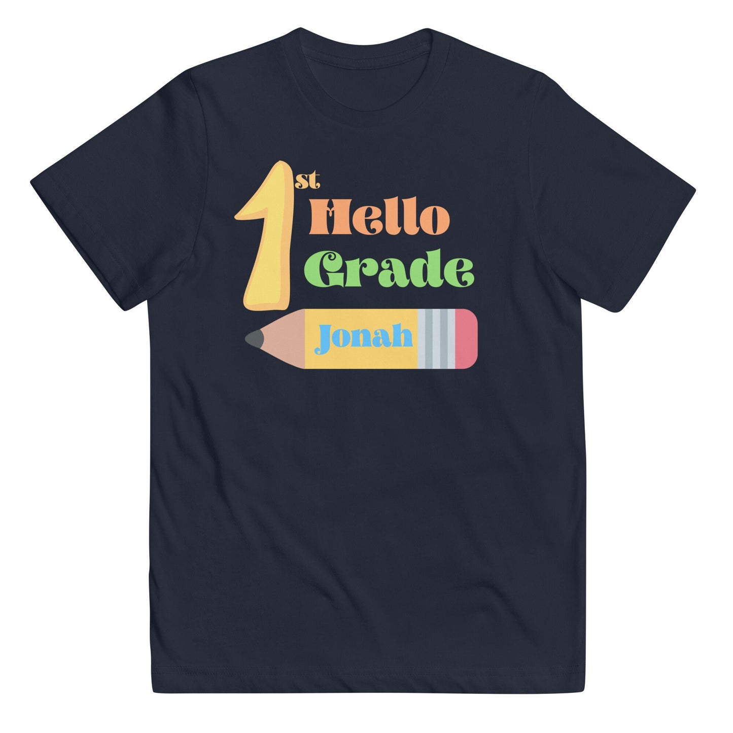 Back to school shirts, hello first grade tee, gift ideas, toddler shirts, personalized shirts, fun and creative