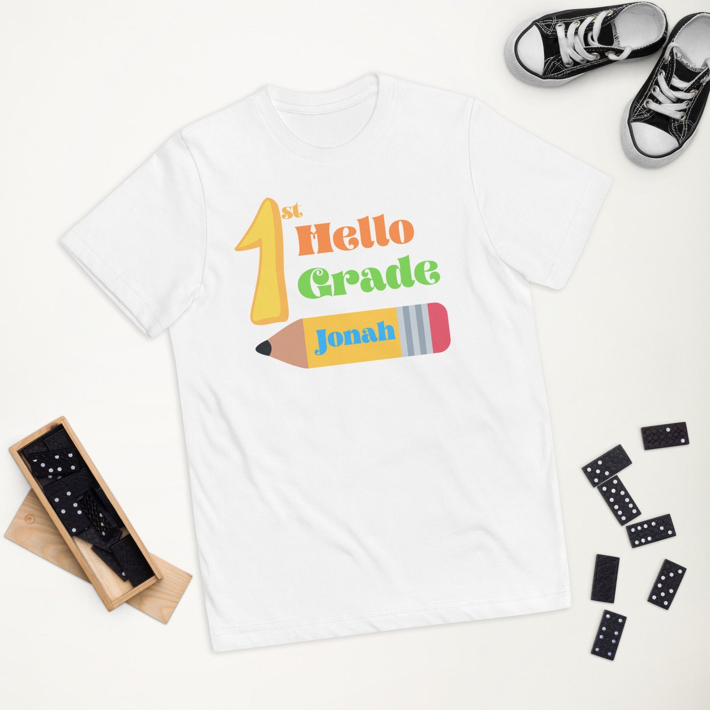 Back to school shirts, hello first grade tee, gift ideas, toddler shirts, personalized shirts, fun and creative