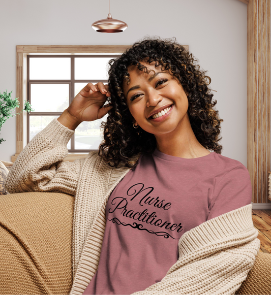 Proud NP - black script- Women's Relaxed T-Shirt