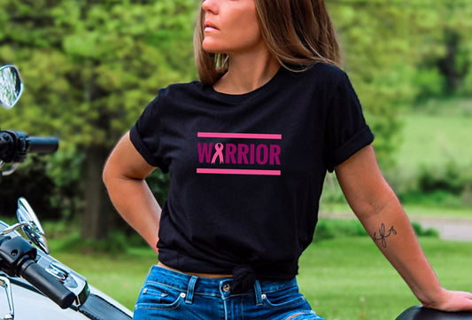 Breast Cancer Warrior tshirt, breast cancer support, cancer awareness month, wear pink in October, cancer sucks, gift idea for cancer